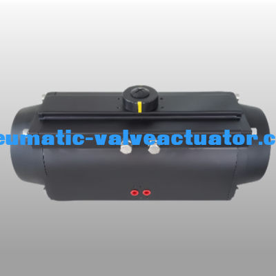 AT-Serie Pneumatisches Rack und Pinion-Aktor Doppelwirkungsfeder Rückgabe OEM-Farbe